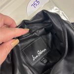 Sam Edelman  Womens Faux Leather Jacket Size XL Black Asymmetrical Zip Moto NEW Photo 3