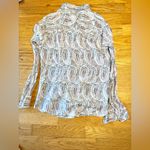 J.Crew The Perfect Shirt Paisley Silk Cotton Long Sleeve Button Up Blouse Sz 4 Photo 13