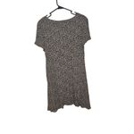 American Eagle Size Medium M Cheetah Print Comfy Dress Button Brown Black Photo 1