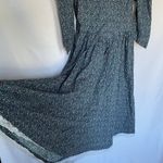 Vintage Floral Long Sleeve Dress With Lace Trim & V Photo 6