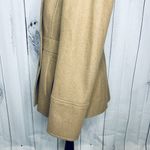 J.Crew Coat Womens Sz 8 Tan Wool Blend Double Breasted Peacoat Classic Photo 6