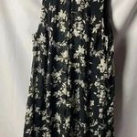 Lane Bryant WO SIZE 20 SHEER OVERLAY LINED DRESS FLORAL DESIGN BACK TIE CLEAN Photo 1