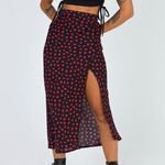 Princess Polly  Black Floral Mabel Midi Skirt Photo 8