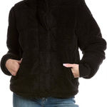 NWT Womens S13 SAM Faux Sherpa Black Coat Jacket Size L Photo 0