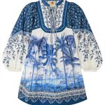Farm Rio Palm Tree Beach Off-White Mini Dress NWT Photo 4