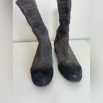 UGG  Womens Suede Leather Side Zip Braided Detail Caitlyn Moto Boots 10 Photo 2