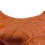 Macrame Lace Boho T Shirt Bohemian Hippie Floral Flower Sz Medium Orange Photo 5