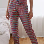 Urban Outfitters Out From Under Estelle Loungewear‎ Rainbow Yarn Pants Size Medium Photo 0