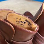 Frye Vintage  Riding Ankle Boots Belted Western Women’s Size 6 Cognac Brown Photo 4