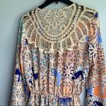 DR2 Patchwork Boho Crochet Long Sleeve Romper White Photo 9