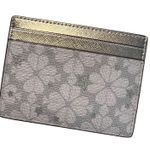 Kate Spade Spade Flower Star Toss Slim Card Holder Silver Glitter NWOT Photo 4