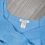 Nwt my boo blue wrap tie shirt cap sleeve cropped style size medium Photo 3