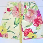 🐣Ted Baker sz 1 Skirt “Flowers At High Tea” Cream floral print Easter Summer Pink Photo 4