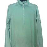 Under Armour pullover, wintergreen, back and sleeve pockets, 1/2 zip, athletic Photo 0