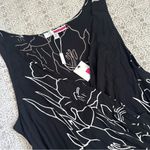 Tracy Reese  Ruched Combo Dress In Black Calla Lily Photo 4