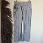Sundance  grey striped linen blend pants Photo 2