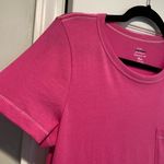 J.Crew NWOT Size S Neon Pink Short Sleeve Crew Neck Pocket Tee Shirt Photo 1
