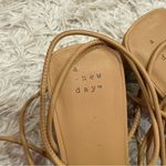 A New Day Marcia Strappy lace up Wrap Block Heels tan nude 9.5 Photo 2