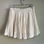 Free People NWT  beach circle town ivory crochet skirt L Photo 5