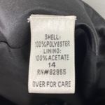 Bill Levkoff Black Satin Formal 2 Piece A-line Skirt Ruched Top Removable Straps Photo 8