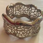 Macy's Silver-Tone Cubic Zirconia Openwork Cuff Bracelet, Created for Photo 2