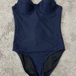 J.Crew New Size 2 Navy Blue Short Torso Underwire One Piece Swim Suit Photo 0