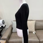 Anthropologie Mable Elegant Black Scoop Neck Sweater Slightly Cropped Size L Fall Winer Lux Photo 2