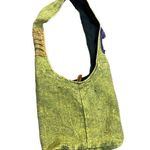Himalaya handcraft green shoulder bag zip top hippie hobo trendy boho Photo 1