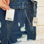 TINSEL Denim Shorts Overalls NEW Distressed Size XS Blue Photo 7