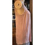 Maurice's XS Mauve Tank Top Embroidered Bodice Gathered Front Mesh Sleeveless Photo 4