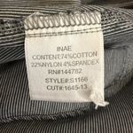 INAE Collection Poplin Woven Long Sleeve Striped Shirt Dress Women's XS Black Photo 13