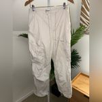 AGOLDE Ginerva Cotton Cargo Pants white size small Photo 3