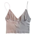 Free People Ali Low Back Seamless Bra Size M/L Nude Stretch Comfy Photo 5