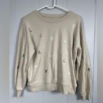 Lou & grey for Loft White Snow Ski and Snowboard Sweatshirt Size Small Photo 7