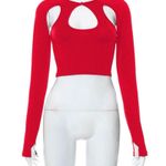 Remidoo women’s Y2K long sleeve crop top Photo 2