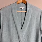 J. Jill Lightweight Wrap Knit Sweater Pullover Women's Small Blue Classic Career Photo 4