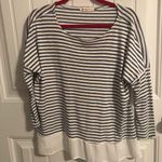 Newbury Kustom  Navy and White striped blouse Photo 1