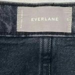 Everlane  Denim Skirt Raw Hem Washed Black 29 Photo 8