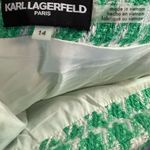 Karl Lagerfeld  Mint Houndstooth Skirt Photo 3