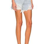 superdown Distressed Mid Short in Blue - Light Blue Size 30 Photo 0