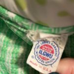 Vintage 60s/70s Long Sleeve Dress. International ladies garment workers union. Green Photo 8