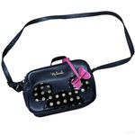 Danielle Nicole Dani by  Minnie Mouse Crossbody Handbag Black Bow Bag Charm Photo 0