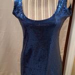 Urban Outfitters Behavior Blue Sequin Sleeveless Tank Top Photo 0