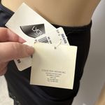 Vintage Arianne Lingerie Half Slip Medium Black Tight Skin Black Wide Lace New Photo 4