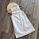 J.Crew I. Crew white denim‎ sleeveless shift dress Photo 2