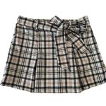 Haute Monde Belted Plaid Mini Skort Pleated Tennis Summer Photo 0