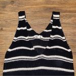 Newbury Kustom Black and White Knit Tank Top Photo 2