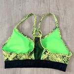 PINK - Victoria's Secret  Lime and Black Reptile Bra Photo 2