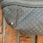Vera Bradley  Quilted Tote Bag Purse Diamond Stitch Canvas Floral‎ Lined Gray Photo 1
