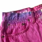 Levi's Vintage: ® ★ Red Tab 501’s® ★ Ripped Tie Dye Cut Off Festival Denim Shorts Photo 4